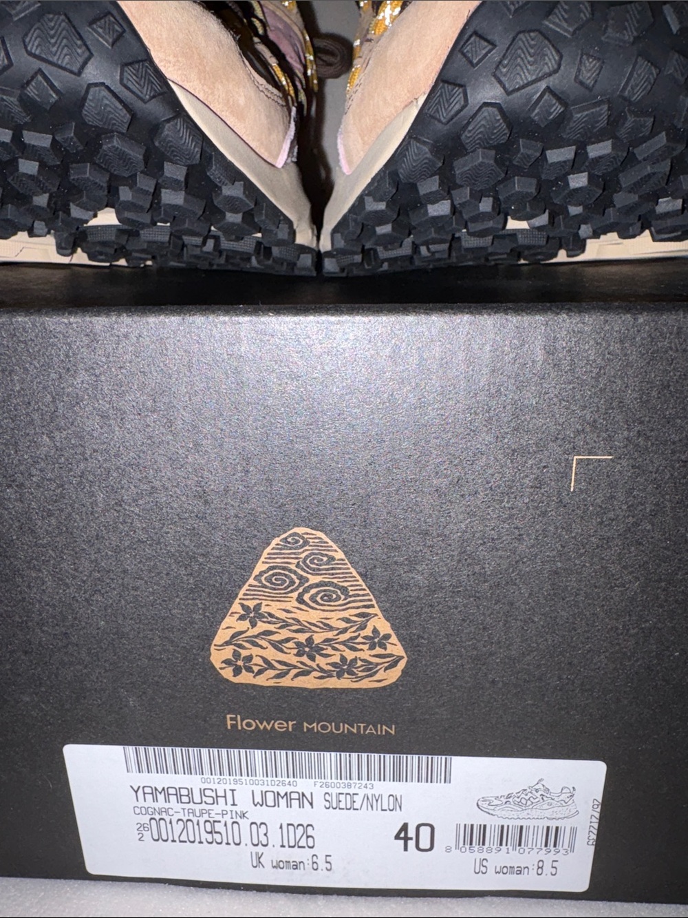 NWT Flower Mountain Yamabushi Sneaker in Cognac-Taupe-Pink - Picture 10 of 16